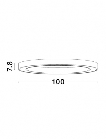 Sting PL 100 Bronze Aluminium & Acrylic - plafoniera moderna LED 3000K [2]