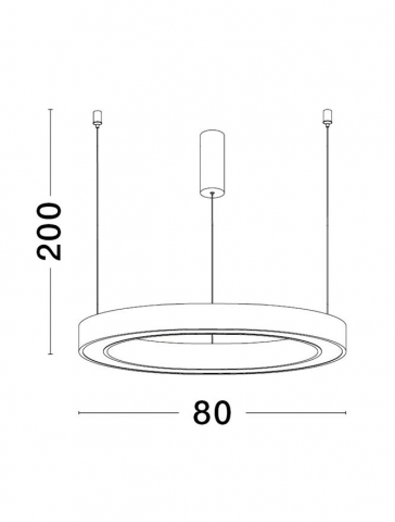 Sting SP80 Sandy White Aluminium & Acrylic - suspensie moderna LED 3000K [2]