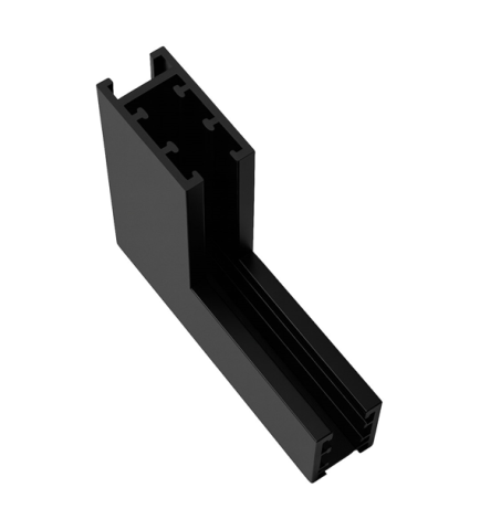 Corner surface-mounted L top bottom magnetic track 5mm