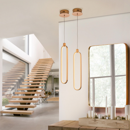 Lustre simple - Suspensie moderna Colette - finisaj crom sau auriu rose