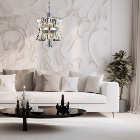 Suspensie Cristal Aurelia CHROME 8xE14 - ML0404 [2]