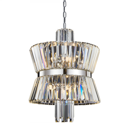 Lustre simple - Suspensie Cristal Aurelia CHROME 8xE14 - ML0404