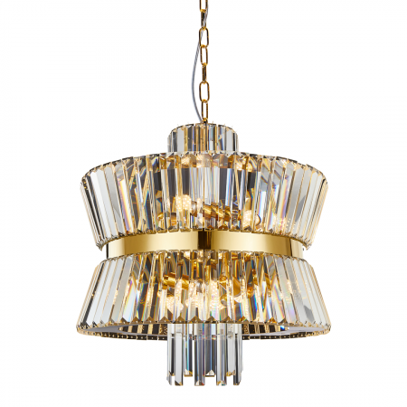 Lustre simple - Suspensie Cristal Aurelia GOLD12xE14 - ML0405
