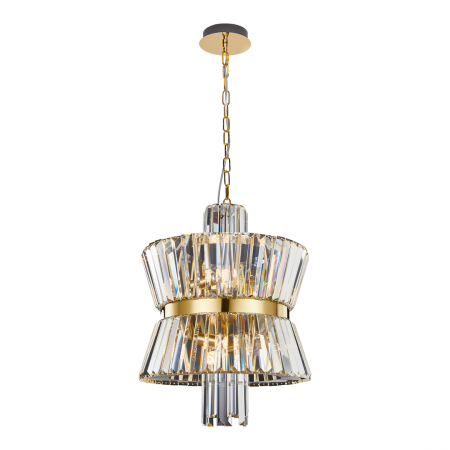 Lustre simple - Suspensie Cristal Aurelia GOLD 8xE14 - ML0403