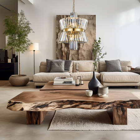 Suspensie Cristal Aurelia GOLD 8xE14 - ML0403 [1]