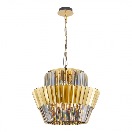 Lustre simple - Suspensie Cristal DONNA GOLD 12xE14 - ML0415