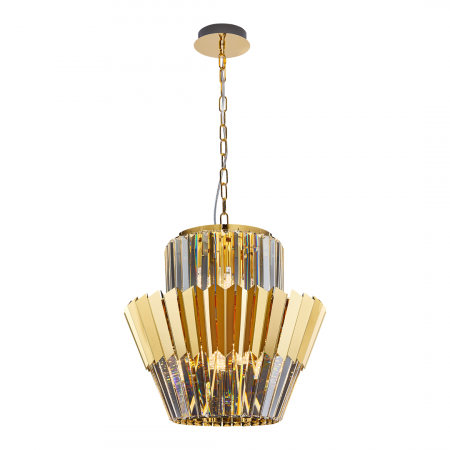 Lustre simple - Suspensie Cristal DONNA GOLD 9xE14 - ML0413