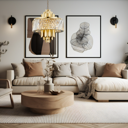 Suspensie Cristal MARGOT Gold - 9xE14 - Milagro - ML0409 [3]