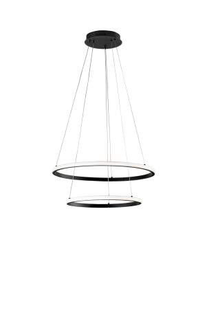Suspensii - SUSPENSIE LED AXIS NEAGRĂ 31W 2635LM CCT+RGB DYGITAL CON TELECOMANDO 60/40X150CM