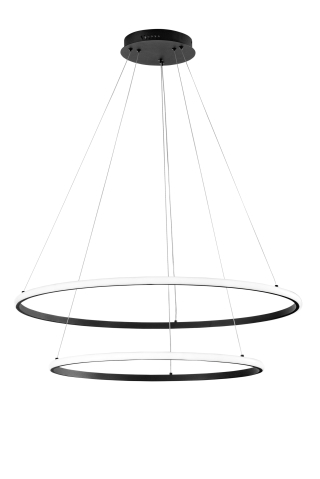 Suspensii - SUSPENSIE LED AXIS NEAGRĂ 70W 7700LM CCT 80/60X150CM