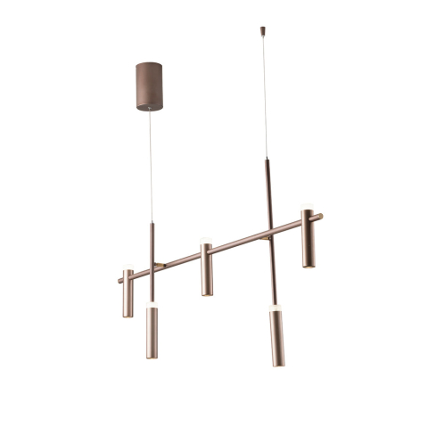 Suspensii - SUSPENSIE LED CANDLE BRONZ 35W 3600LM 4000K 120X19,1X125CM