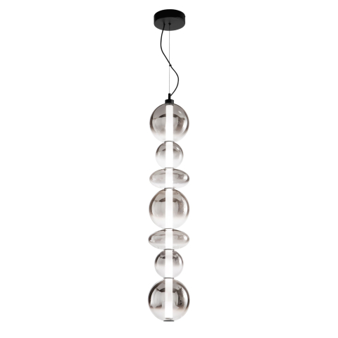 Suspensii - SUSPENSIE LED KEMET NEAGRĂ 40W 4000LM 3000K 17X241CM