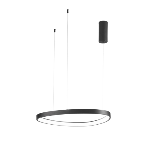  Suspensie - SOSPENSIONE LED KLAPTON NERA 58W 8360LM CCT 65X3,5X150CM