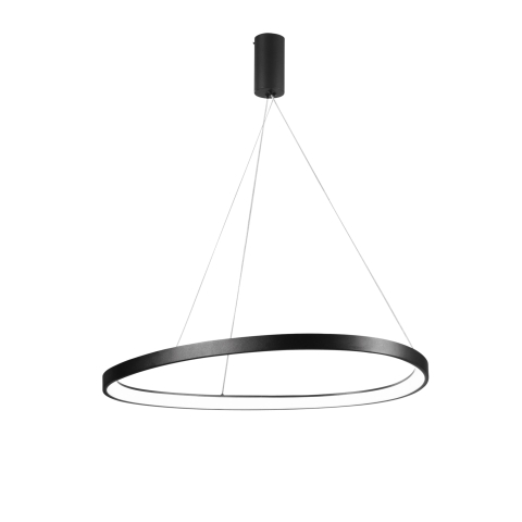  Suspensie - SOSPENSIONE LED KLAPTON NERA 80W 11440LM CCT 85X3,5X150CM