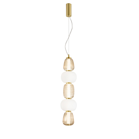 Suspensii - SUSPENSIE LED TOTEM AURIU 36W 3800LM 3000K 17X241CM