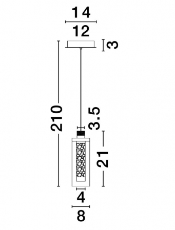 Suspensie LUNE SP1 - suspensie moderna LED [4]