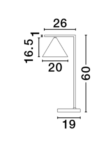 SWAY veioza - 9501235 - Brass Metal [1]