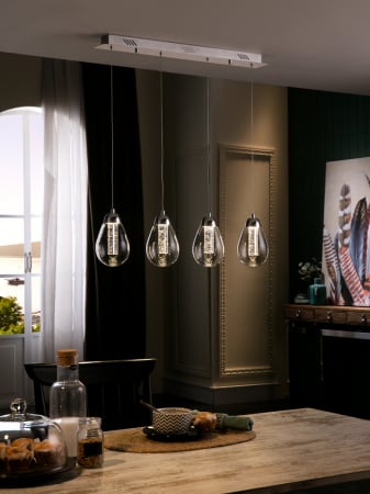 Suspensie moderna Taccia 394460 LAMP 4L LED CHROME - Schuller