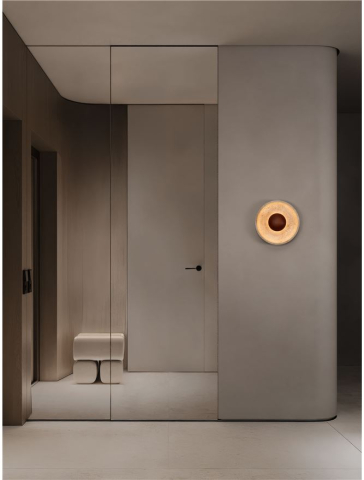 Aplice - Tavo AP1 - Yellow Travertine & Wood Aplica