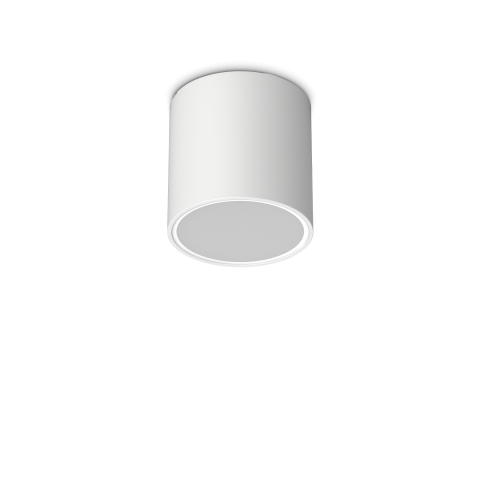 Plafoniere - TECHO PL1 D15 ROUND BIANCO-Plafoniera