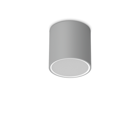 Plafoniere - TECHO PL1 D15 ROUND GRIGIO-Plfoniera
