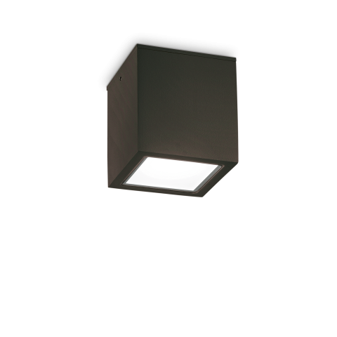 TECHO PL1 D15 SQUARE NERO-Plafoniera