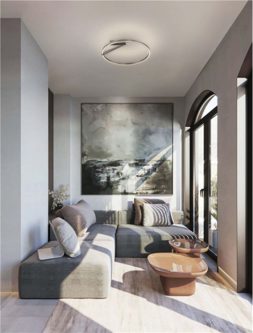 TILIA plafoniera - Triac Dimmable Foggy Nickel Aluminium