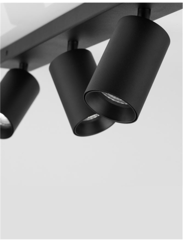 Plafoniere - TOD plafoniera - 9012302 - Sandy Black Aluminium Adjustable
