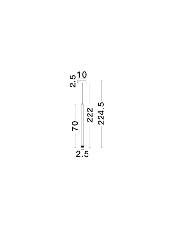 Trimle 70 SP1 - suspensie moderna led 3W-GOLD [4]