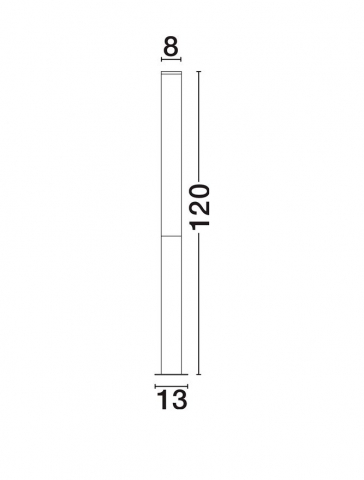 Stal de iluminat pentru Gradina inaltime 120 cm ; Nova Luce [4]