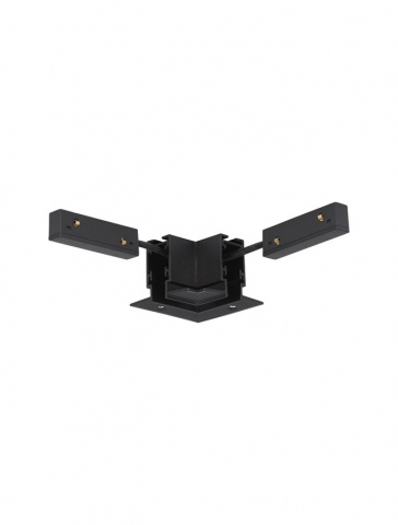 Sisteme de sine - Ultra Slim - conector orizontal 90 grade (electric si mecanic) pentru sina magnetica fara bordura