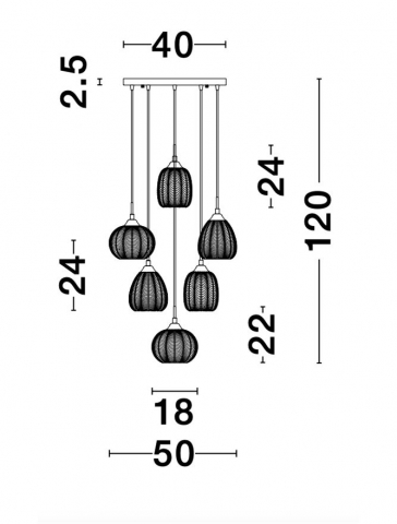 Vario 545 -  SP6 - suspensie alama  - Nova Luce - suspensie clasica [4]