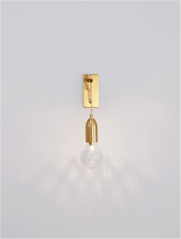 VEDA aplica AP1 - 9536411 - Brass Metal & Clear Glass [4]