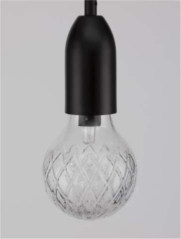 VEDA suspensie SP1 - 9536417 - Black Metal & Clear Glass [4]