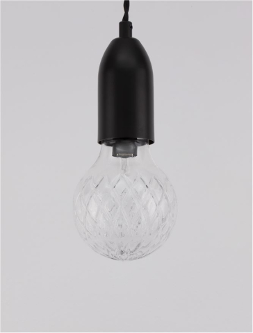 VEDA suspensie SP1 - 9536417 - Black Metal & Clear Glass [6]