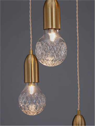 VEDA suspensie SP5 - 9536414 - Brass Metal & Clear Glass [7]