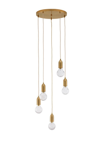 VEDA suspensie SP5 - 9536414 - Brass Metal & Clear Glass [1]