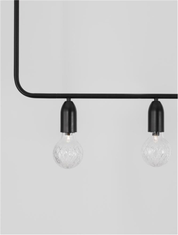 VEDA suspensie SP5 - 9536419 - Black Metal & Clear Glass [7]
