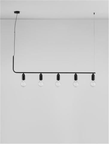 VEDA suspensie SP5 - 9536419 - Black Metal & Clear Glass [3]
