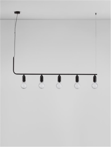 VEDA suspensie SP5 - 9536419 - Black Metal & Clear Glass [2]