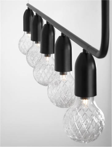 VEDA suspensie SP5 - 9536419 - Black Metal & Clear Glass [6]