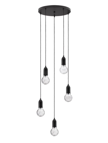 VEDA suspensie SP5 - 9536420 - Black Metal & Clear Glass [1]