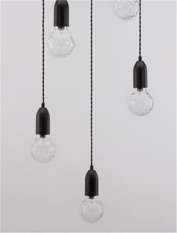 VEDA suspensie SP5 - 9536420 - Black Metal & Clear Glass [6]