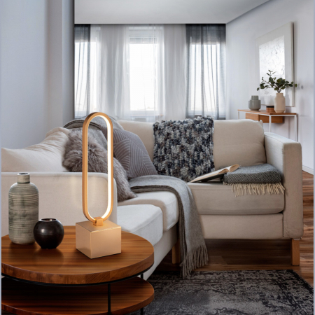 Veioze - Veioza Colette - veioza moderna - Schuller finisaj crom/auriu rose