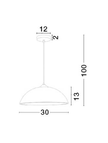 VINCA suspensie SP1 - 600821- Chrome Metal White Wipe Technique Glass [2]