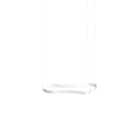 WAVES-1 SP BIANCO - suspensie moderna LED