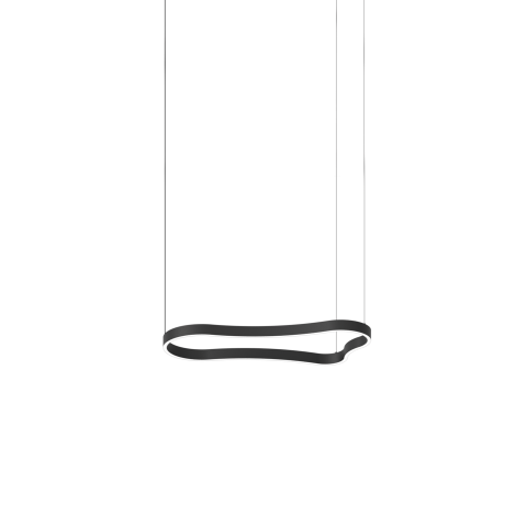 WAVES-1 SP NERO - suspensie moderna LED