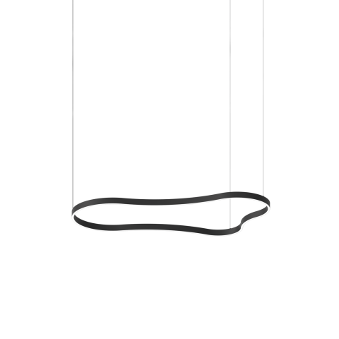 WAVES-3 SP NERO suspensie LED moderna