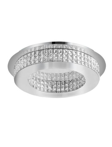 Plafoniere - ZEFFARI plafoniera - 9361084 - Chrome Aluminium & K9 Crystal