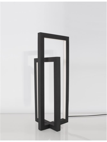 Corpuri pt interior - ZESIRO veioza - 9086022 - Sand Black Aluminium & Acrylic
